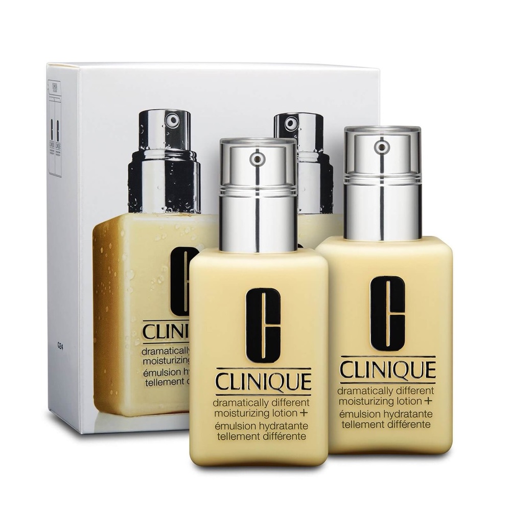 2 X CLINIQUE Dramatically Different Moisturizing Lotion + (2 x 4.2 oz) NIB